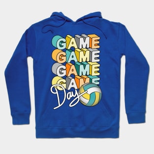 Game Day Volleyball Art Hoodie